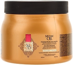 Mask for Thick Hair - L'Oreal Professionnel Mythic Oil Rich Masque For Thick Hair — photo N1