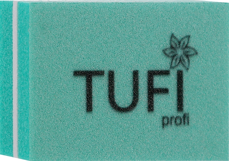 Mini Nail Buffer 100/180 grit, 50 pcs, green - Tufi Profi — photo N1
