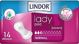 Sanitary Pads, 14 pcs - Hartmann Lindor Lady Pad Normal — photo N2