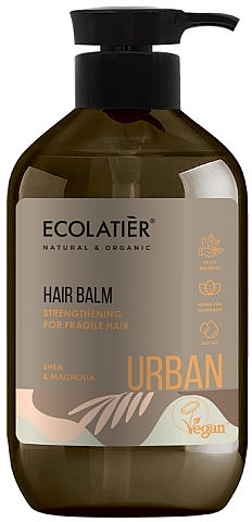Firming Balm for Brittle Hair 'Shea and Magnolia' - Ecolatier Urban Hair Balm — photo N1