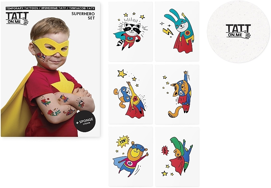 Temporary Tattoos - TATTon.me Superhero Set — photo N1