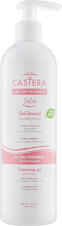 Children Organic Body & Hair Gel - Castera Gel Lavant Hypoallergenique — photo N1