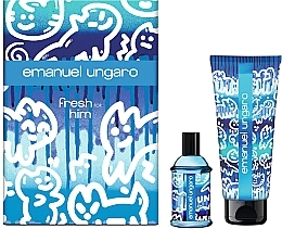 Fragrances, Perfumes, Cosmetics Ungaro Fresh for Him - Set (edt/30ml + shm/gel/200ml) 