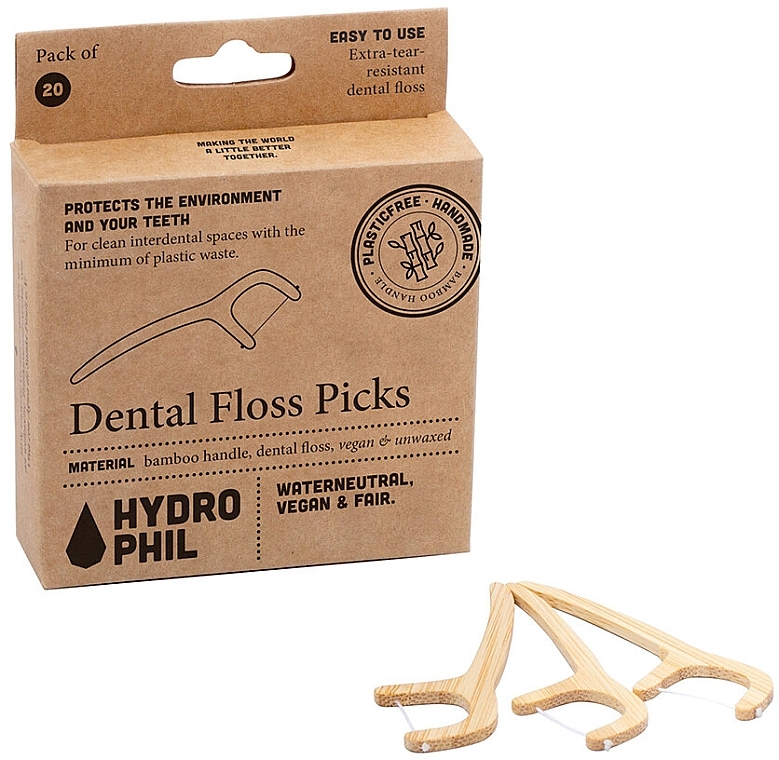 Flosser Dental Floss with Holder - Hydrophil Dental Floss Picks — photo N4