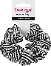 Fragrances, Perfumes, Cosmetics Hair Tie, FA-5645, black and white striped - Donegal