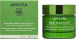 Fragrances, Perfumes, Cosmetics Smoothing Detox Night Gel-Balm - Apivita Bee Radiant Smoothing & Reboot Night Gel-Balm