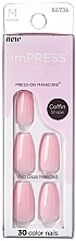 False Nails Set - Kiss imPress Color Medium Coffin Press-On — photo N1