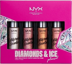 Set - NYX Professional Makeup Diamonds & Ice, Please Shimmering Body Oil — photo N4