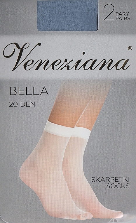 Women Socks "Bella" 20 Den, perla - Veneziana — photo N1