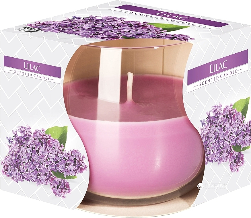 Scented Candle in Glass 'Lilac' - Bispol Scented Candle — photo N1