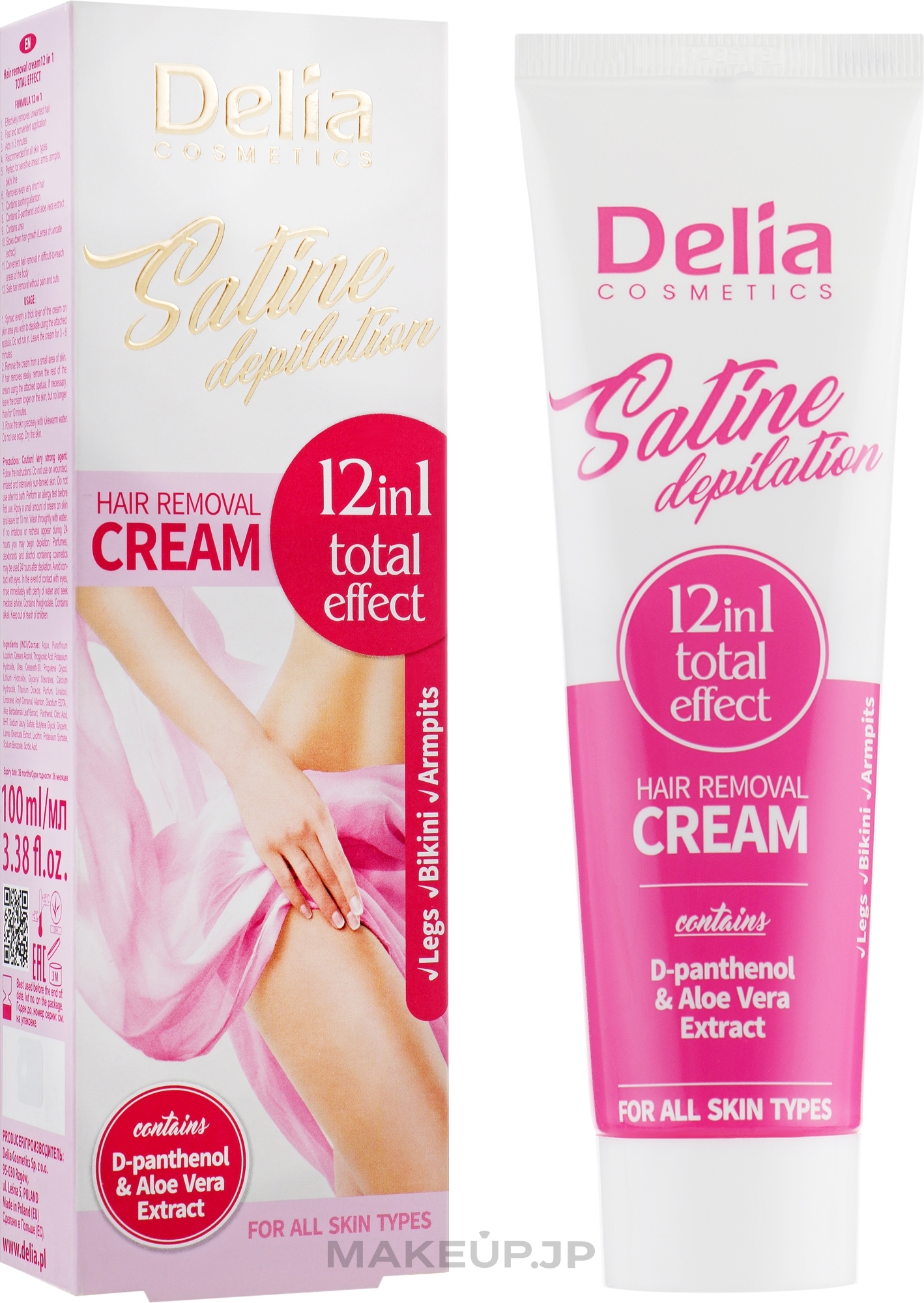 Depilatory Cream 'Total effect' 12 in 1 - Delia Satine Depilation — photo 100 ml