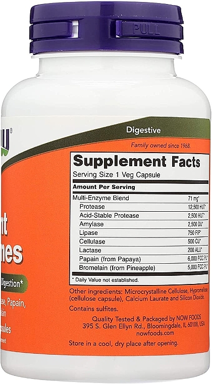 Plant Enzymes - Now Foods Plant Enzymes — photo N3