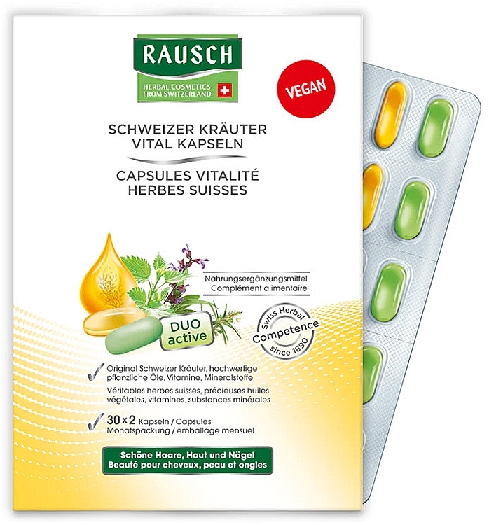 Herbal Vitality Capsules - Rausch Swiss Herbal Vitality Capsules — photo N1