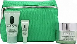 Fragrances, Perfumes, Cosmetics Set - Clinique Daily Defenders Superdefense Value Set (cr/50ml + eye/cr/5ml + f/scr/30ml + bag)