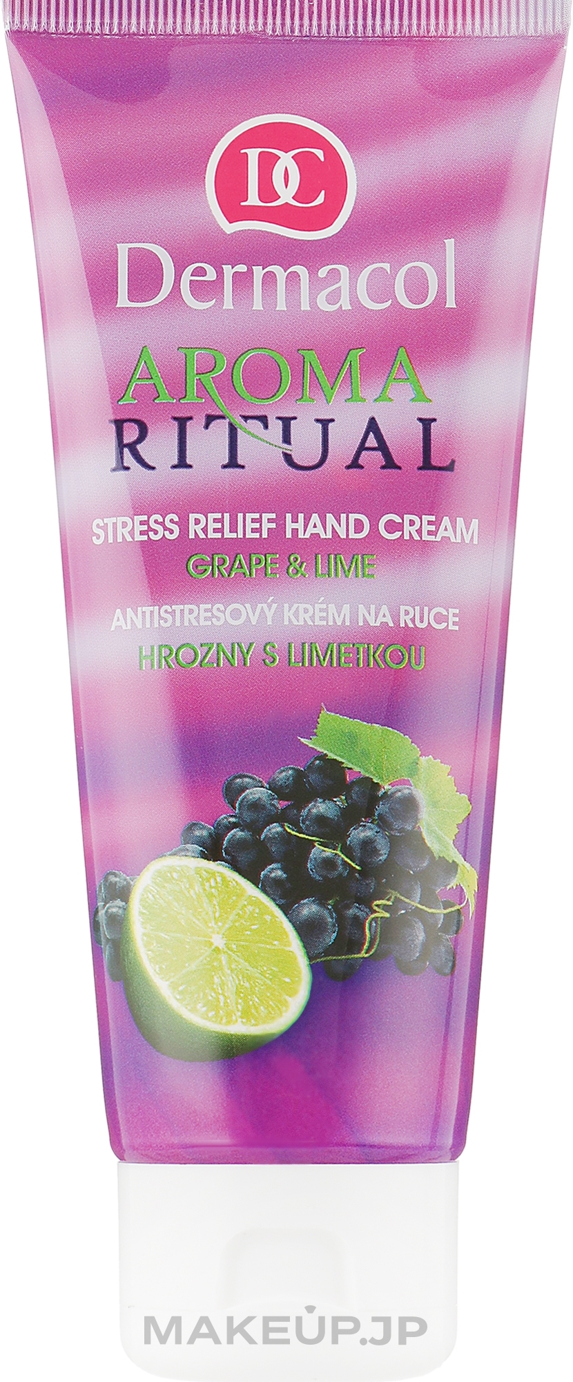 Softening Hand Cream "Grape and Lime" - Dermacol Body Aroma Ritual Anti-Stress Hand Cream — photo 100 ml