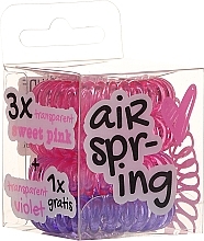 Fragrances, Perfumes, Cosmetics Elastic Hair Bands, pink+purple, 4 pcs - Hair Springs