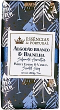 Fragrances, Perfumes, Cosmetics Cotton & Vanilla Soap - Essences De Portugal White Cotton & Vanilla Sunted Soap