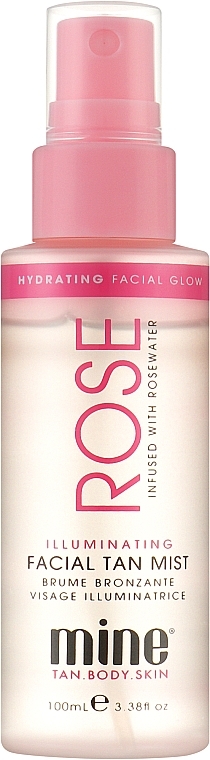 Facial Spray - Minetan Rose Illuminating Facial Tan Mist — photo N1