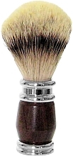 Shaving Brush, rosewood - Golddachs Shaving Brush Silver Tip Badger Rose Wood Silver — photo N1