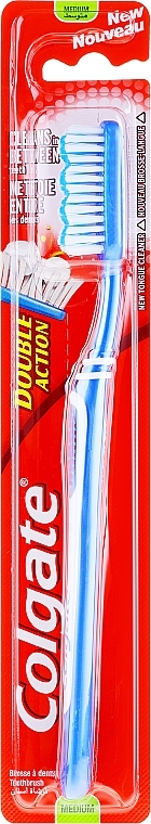 Toothbrush, blue - Colgate Double Action Medium — photo N1