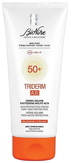 Hydrating Sunscreen - BioNike Triderm A.D. Sun Protection Cream SPF 50+ — photo N1