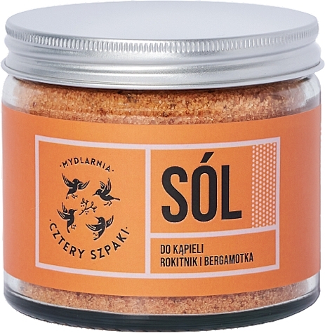 Sea Buckthorn & Bergamot Bath Salt - Cztery Szpaki — photo N1