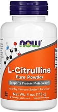 Fragrances, Perfumes, Cosmetics Dietary Supplement "L-Citrulline", powder - Now Foods L-Citrulline Pure Powder