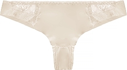 Invisible Thongs with Lace, beige - Moraj — photo N1