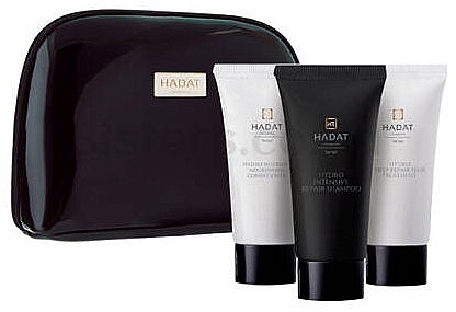 Hair Repair Set - Hadat Cosmetics Hydro Repair Hair Set (shm/70ml + cond/70ml + mask/70ml + bag) — photo N1