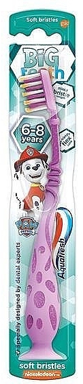 Kids Toothbrush, from 6 to 8 years, pink - Aquafresh Soft Big Teeth — photo N1