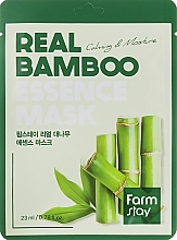 Moisturizing Bamboo Face Mask - Farmstay Real Bamboo Essence Mask — photo N1