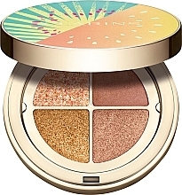 Fragrances, Perfumes, Cosmetics Eyeshadow Palette - Clarins Ombre 4 Couleurs Eye Palette Golden Hour Gradation