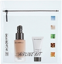 Fragrances, Perfumes, Cosmetics Set - Academie Airline Kit Hazelnut (foundation/75ml + mask/15ml + bag)