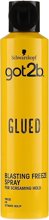 Screaming Hold Hair Spray "Steel Grip" - Schwarzkopf Got2b Glued Blasting Freeze — photo N4