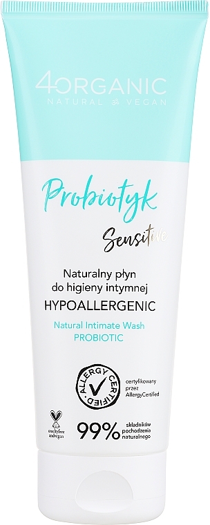 Intimate Hygiene Remedy - 4Organic Probiotic Sensitive Natural Intimate Wash — photo N1