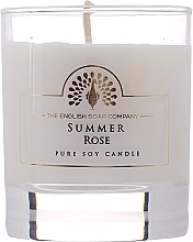 Fragrances, Perfumes, Cosmetics Scented Candle - The English Soap Company Summer Rose Candle