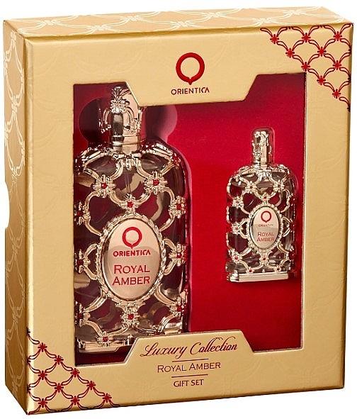 Al Haramain Orientica Royal Amber - Set (edp/80ml + edp/7,5ml) — photo N1