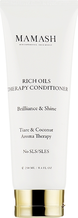 Nourishing Hair Shine Conditioner with Precious Oils - Mamash Rich Oils Therapy Conditioner — photo N3