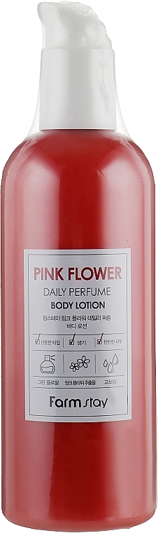 Perfumed Body Lotion with Rose Flower Extract - FarmStay Pink Flower Daily Perfume Body Lotion — photo N3