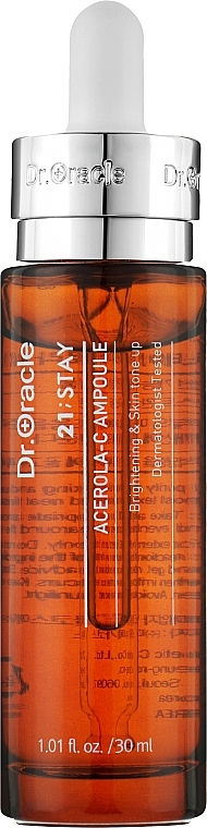 Face Serum with Acerola Extract - Dr. Oracle 21;Stay Acerola Ampoule — photo N1