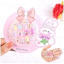 Self-Adhesive False Nails for Kids with Bracelet, 935 - Deni Tipsy Kids Card — photo N2