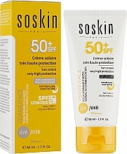Fragrances, Perfumes, Cosmetics Face Fluid Sunscreen SPF 50+ - Soskin Sun Cream Very High Protection SPF50+