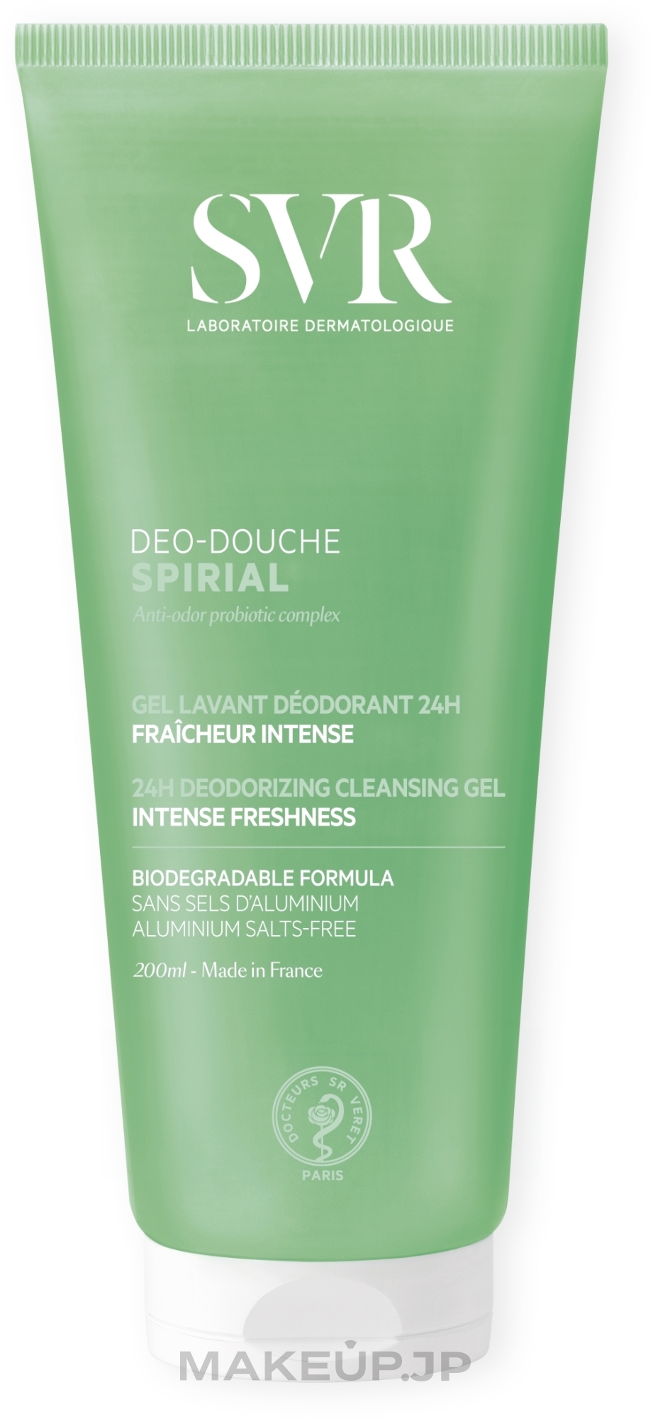 Deodorizing Shower Face & Hair Gel - SVR Spirial Deo-Douche Deodorizing Cleansing Gel — photo 200 ml