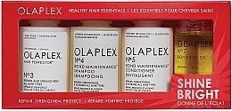 Fragrances, Perfumes, Cosmetics Set - Olaplex Shine Bright Kit (h/elixir/100ml + h/shm/100ml + h/cond/100ml + h/oil/30ml)