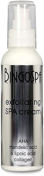 Exfoliating AHA, Almond, Alpha Lipoic Acid & Collagen Cream - BingoSpa — photo N1