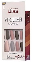 Hard Nail Polish, 28 pcs - Kiss Voguish Fantasy — photo N2