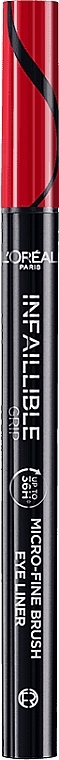 Eyeliner - L'Oreal Paris Infaillible 36h Grip Micro-Fine Liner — photo N1
