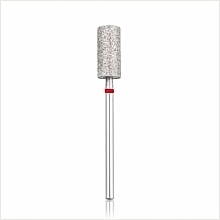 Diamond Cutter, cylinder, red, L-13.0 mm, 6.0 mm - Head The Beauty Tools — photo N1