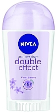 Fragrances, Perfumes, Cosmetics Deodorant Stick Antiperspirant "Double Effect" - NIVEA Double Effect Deodorant Stick