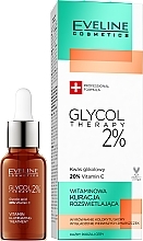 Fragrances, Perfumes, Cosmetics Brightening Skin Solution 2% - Eveline Glycol Therapy Witaminowa Kuracja Rozświetlająca 2%